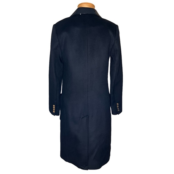 MICHAEL Michael Kors Wool Blend Black Double Breasted Coat w/Sequin Coll… - Picture 6 of 16